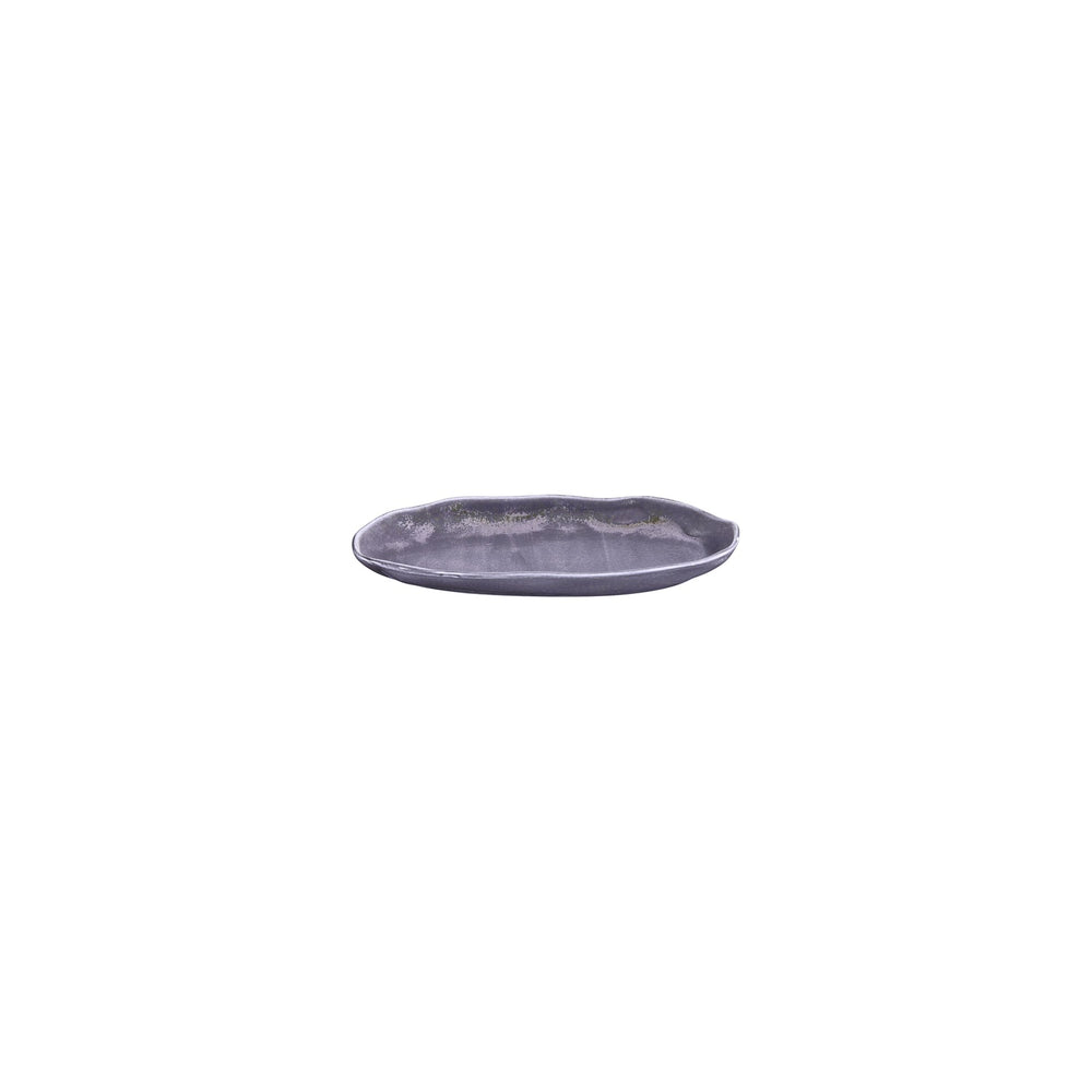 Viola 7.5" x 4.25" Organic Purple Vitrified Plate