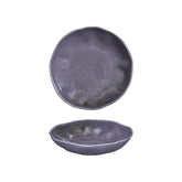 Viola 9.75" x 9.75" x h:0" 42 oz. Organic Purple Vitrified Deep Plate
