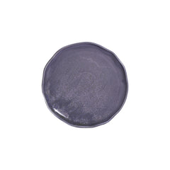 Viola 10.75" x 10.75" Organic Purple Vitrified Plate
