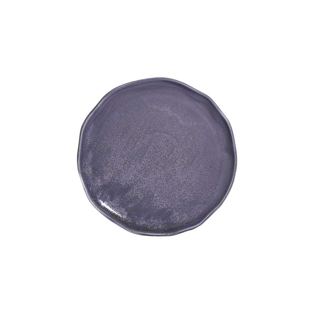 Viola 10.75" x 10.75" Organic Purple Vitrified Plate