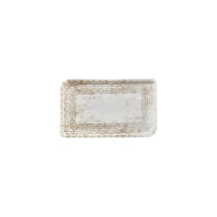 Antico 9.5" x 6" Rectangular Brown Vitrified Plate