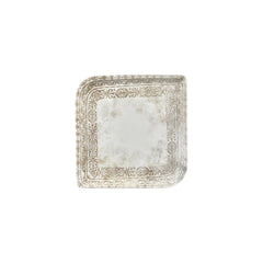 Antico 8.75" x 8.75" Square Brown Vitrified Plate