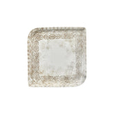 Antico 11" x 11" Square Brown Vitrified Plate