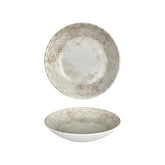 Antico dia.9.75" h:0" 44 oz. Round Brown Vitrified Deep Plate