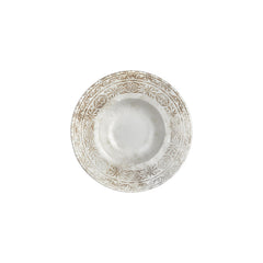 Antico dia.9.75" h:2" 14 oz. Round Brown Vitrified Deep Plate