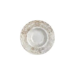 Antico dia.9.75" h:2" 14 oz. Round Brown Vitrified Deep Plate