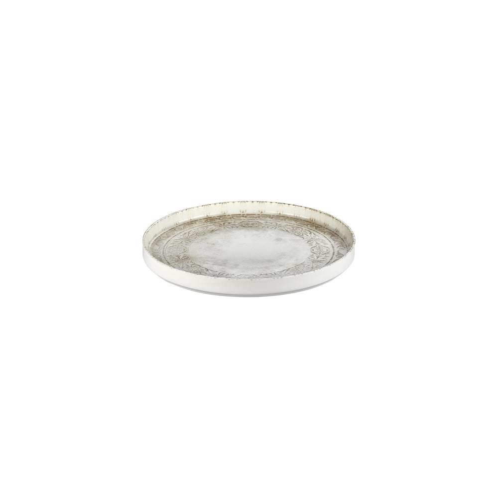 Antico dia.9" Round Brown Vitrified Plate