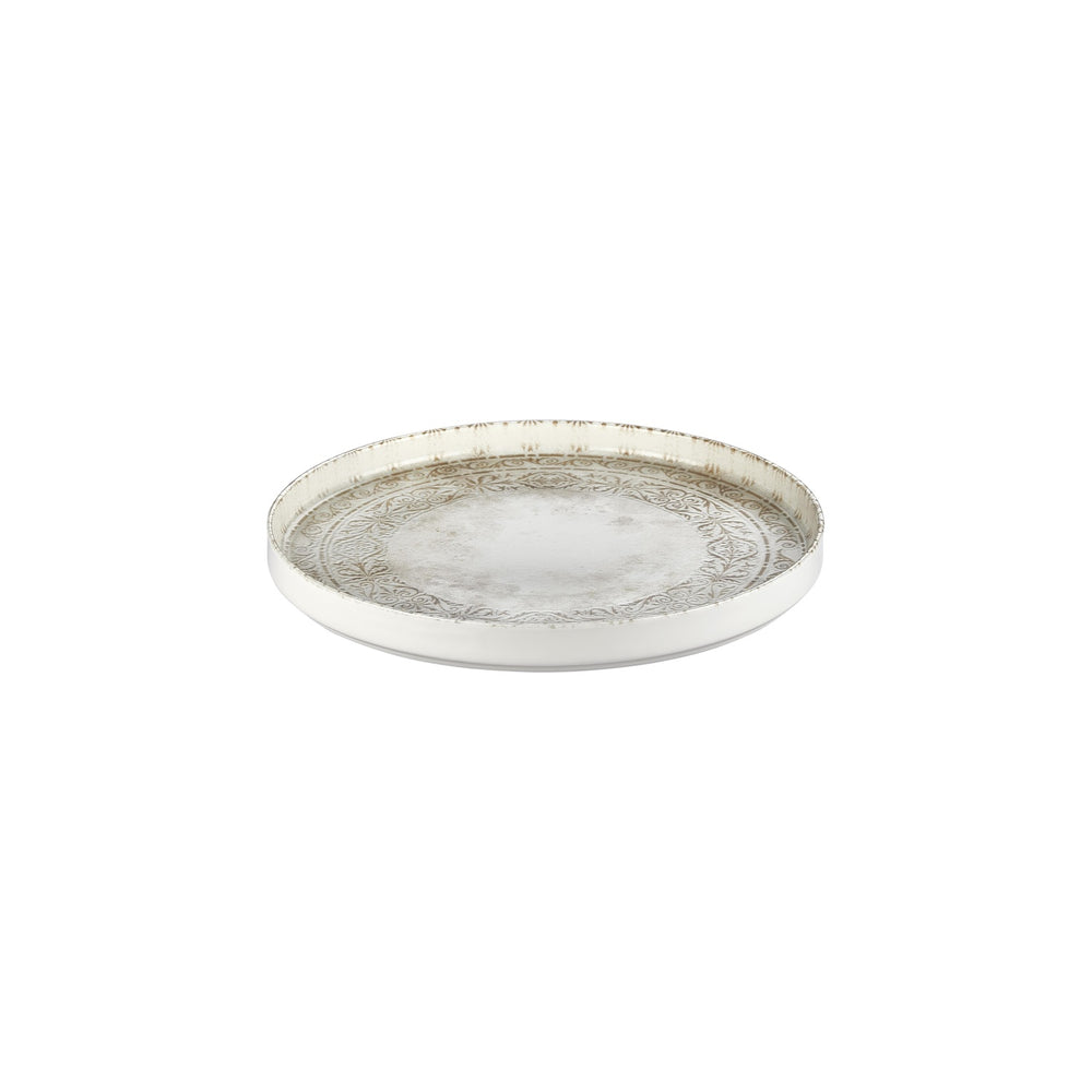 Antico dia.10.75" Round Brown Vitrified Plate