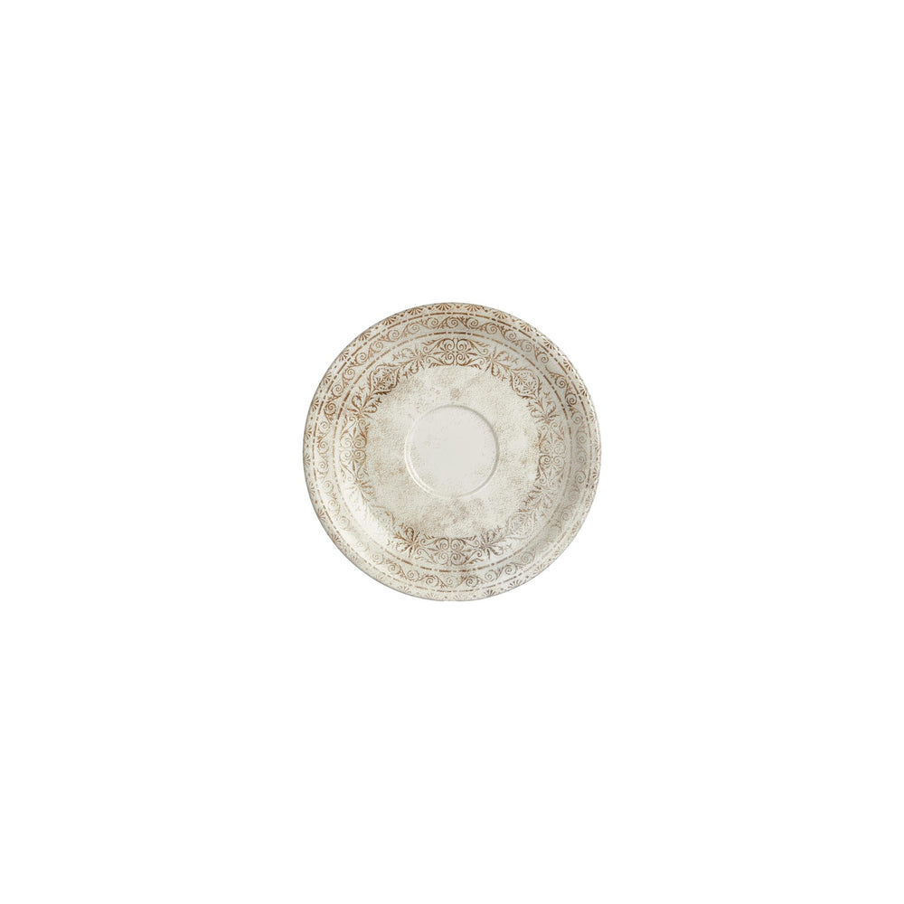 Antico dia.6.25" Round Brown Vitrified Saucer