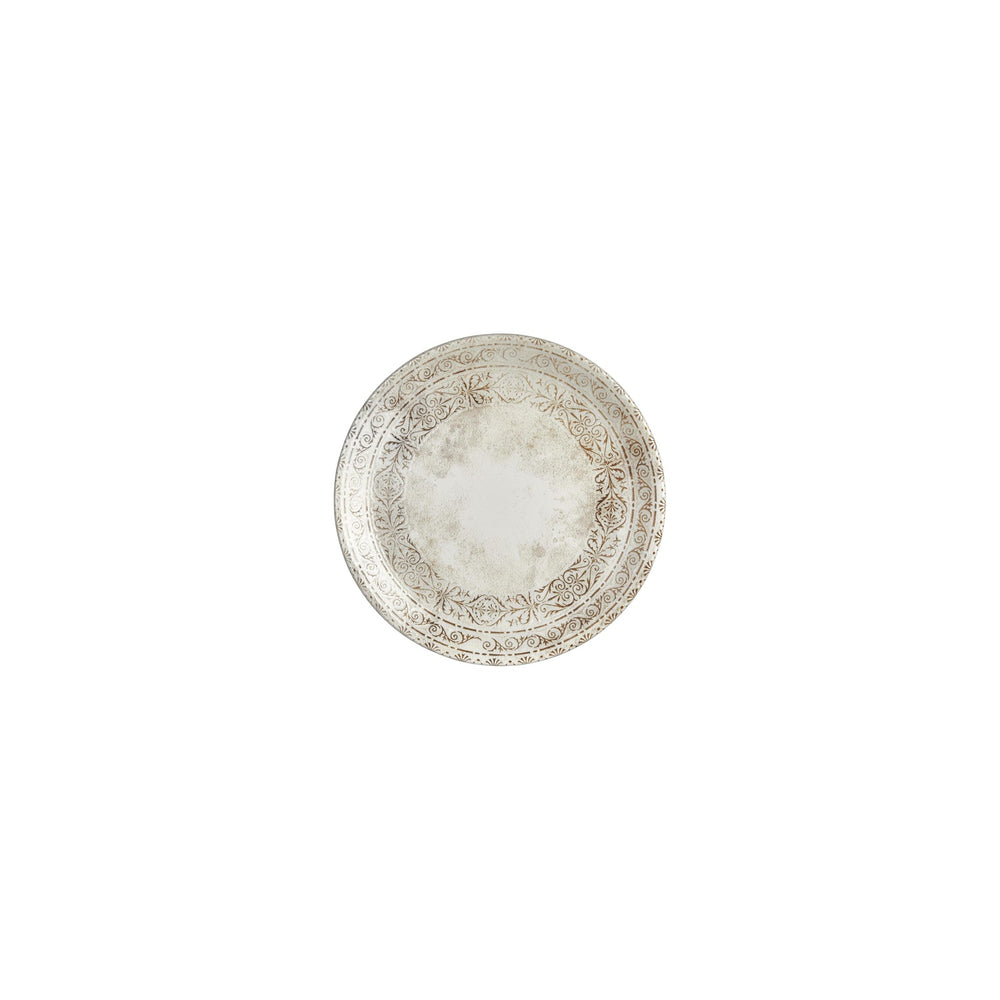 Antico dia.6.75" Round Brown Vitrified Plate
