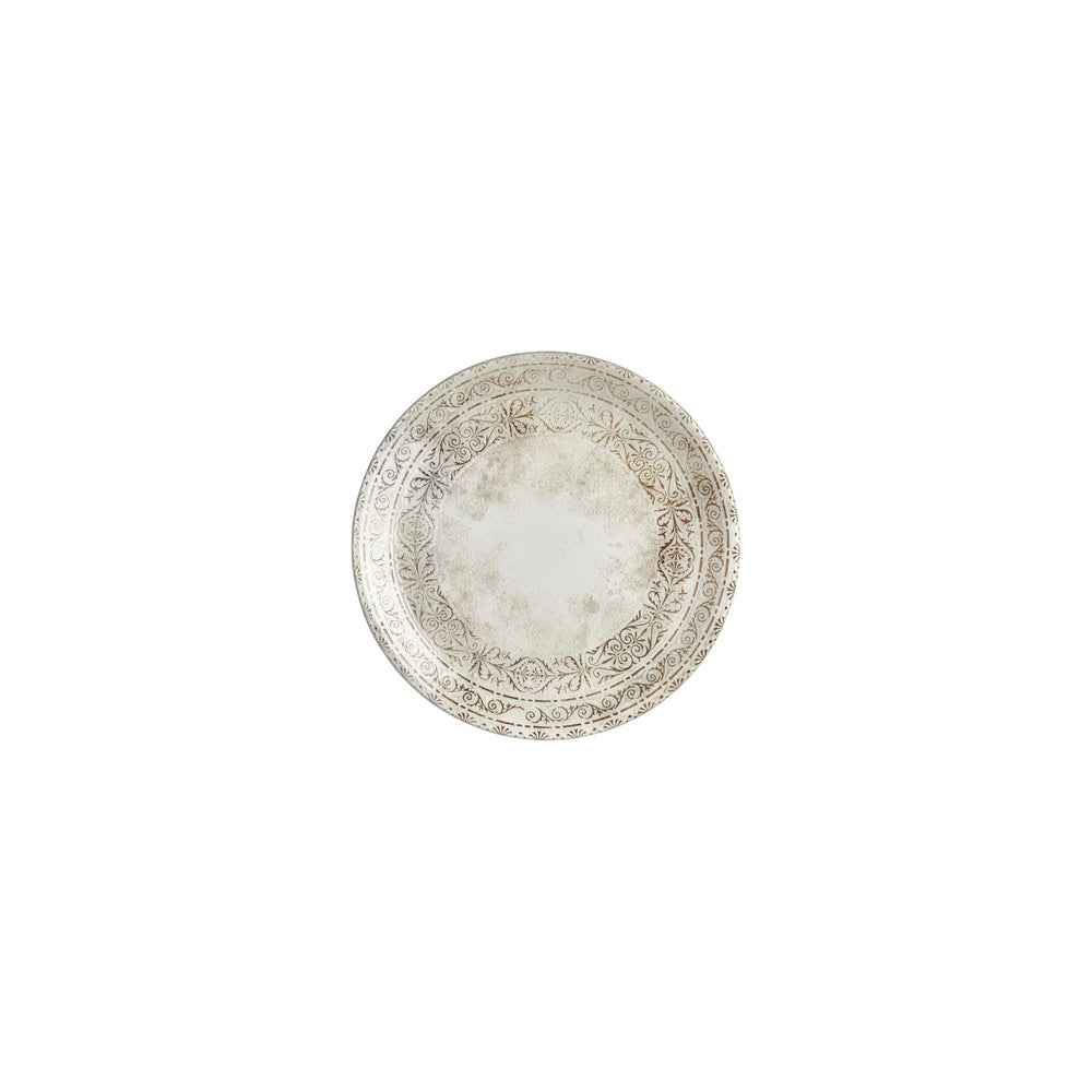 Antico dia.7.5" Round Brown Vitrified Plate