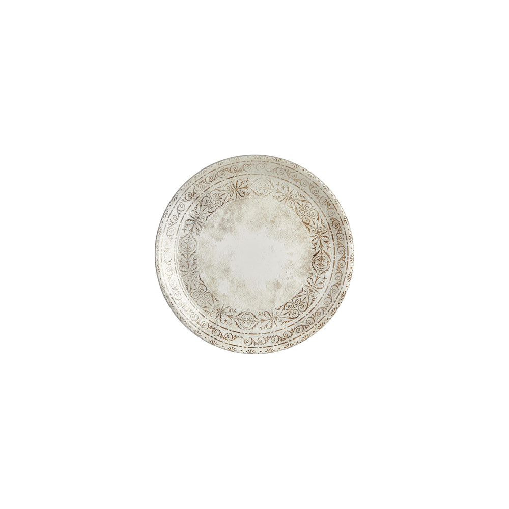 Antico dia.8.25" Round Brown Vitrified Plate