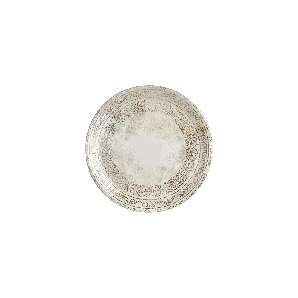 Antico dia.9" Round Brown Vitrified Plate