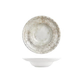 Antico dia.9.75" h:2.25" 14 oz. Round Brown Vitrified Deep Plate