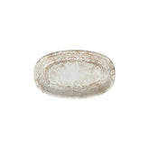 Antico 11.5" x 7" x h:1.25" Oval Brown Vitrified Platter