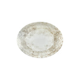 Antico 12.25" x 9.5" x h:1" Oval Brown Vitrified Platter