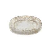 Antico 13.5" x 8" x h:1.5" Oval Brown Vitrified Platter