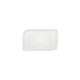 Gourmet 9.5" x 6" Rectangular Warm White Vitrified Plate