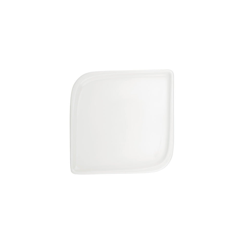 Gourmet 8.75" x 8.75" Square Warm White Vitrified Plate