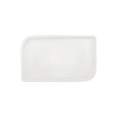Gourmet 13.75" x 6.25" x h:0" Rectangular Warm White Vitrified Platter