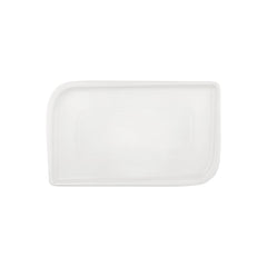 Gourmet 13.75" x 8.25" x h:0" Rectangular Warm White Vitrified Platter
