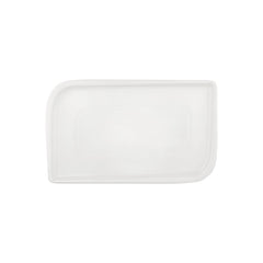 Gourmet 13.75" x 8.25" x h:0" Rectangular Warm White Vitrified Platter