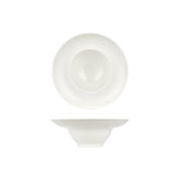 Gourmet dia.9" h:0" 15 oz. Round Warm White Vitrified Deep Plate