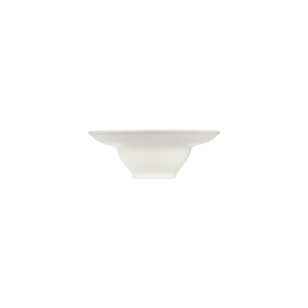 Gourmet dia.9" h:0" 15 oz. Round Warm White Vitrified Deep Plate