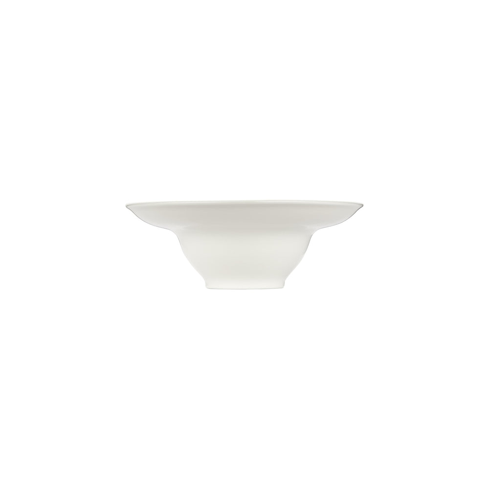Gourmet dia.10.25" h:0" 22 oz. Round Warm White Vitrified Deep Plate