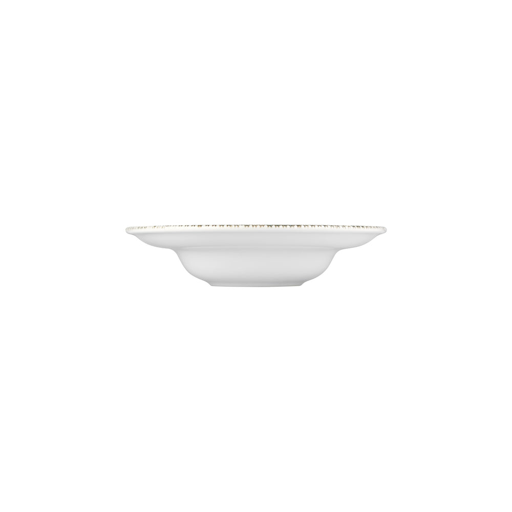 Azora dia.10.75" h:0" 17 oz. Round Decorated Vitrified Deep Plate