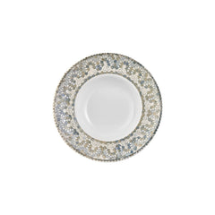 Azora dia.10.75" h:0" 17 oz. Round Decorated Vitrified Deep Plate