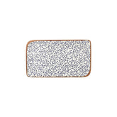 Edera 11.75" x 7" x h:0" Rectangular Blue Vitrified Platter