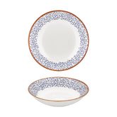 Edera dia.11" h:0" 57 oz. Round Blue Vitrified Deep Plate