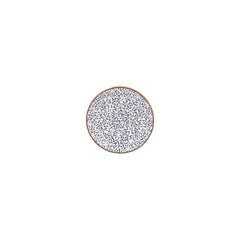 Edera dia.4.75" Round Blue Vitrified Saucer