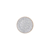 Edera dia.6.75" Round Blue Vitrified Plate