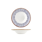 Edera dia.9.75" h:0" 14 oz. Round Blue Vitrified Deep Plate