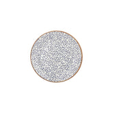 Edera dia.9.75" Round Blue Vitrified Plate