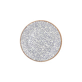 Edera dia.10.75" Round Blue Vitrified Plate