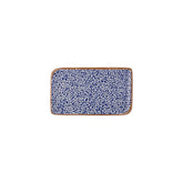 Edera Cobalt 9.5" x 6" Rectangular Blue Vitrified Plate