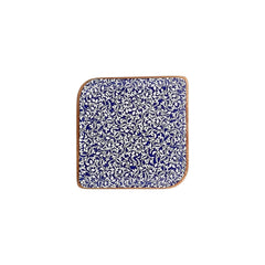 Edera Cobalt 8.75" x 8.75" Square Blue Vitrified Plate