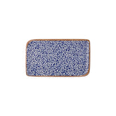 Edera Cobalt 11.75" x 7" x h:0" Rectangular Blue Vitrified Platter