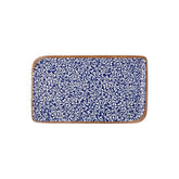 Edera Cobalt 14.25" x 6.5" x h:0" Rectangular Blue Vitrified Platter