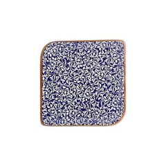 Edera Cobalt 11" x 11" Square Blue Vitrified Plate