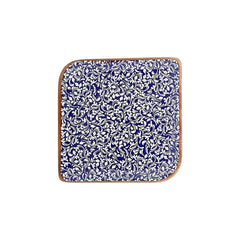 Edera Cobalt 11" x 11" Square Blue Vitrified Plate