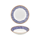 Edera Cobalt dia.9.75" h:0" 44 oz. Round Blue Vitrified Deep Plate