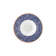 Edera Cobalt dia.11" h:2.25" 16 oz. Round Blue Vitrified Deep Plate