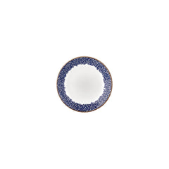 Edera Cobalt dia.3.5" h:0.75" 2 oz. Round Blue Vitrified Deep Plate