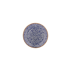 Edera Cobalt dia.7.5" Round Blue Vitrified Plate