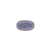 Edera Cobalt 7.5" x 4.25" x h:0" Oval Blue Vitrified Platter