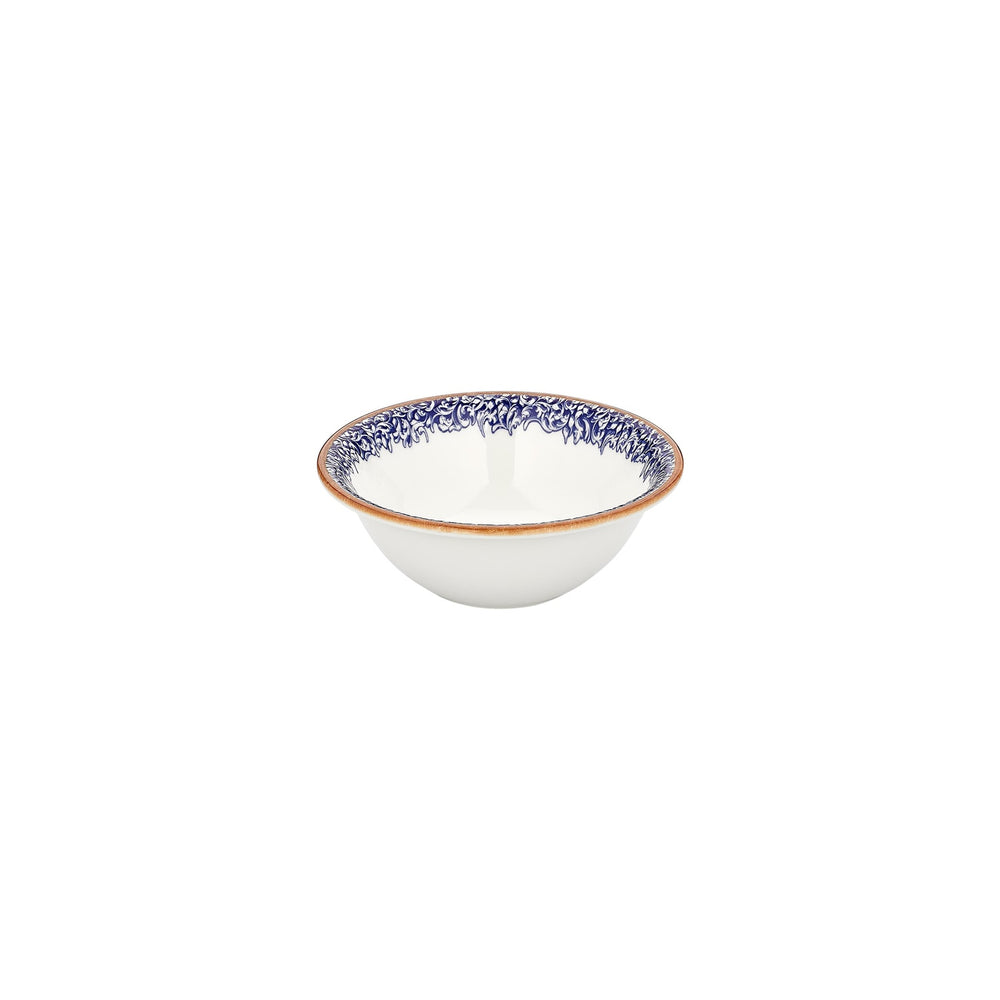 Edera Cobalt dia.7.75" h:2.75" 30 oz. Round Blue Vitrified Bowl